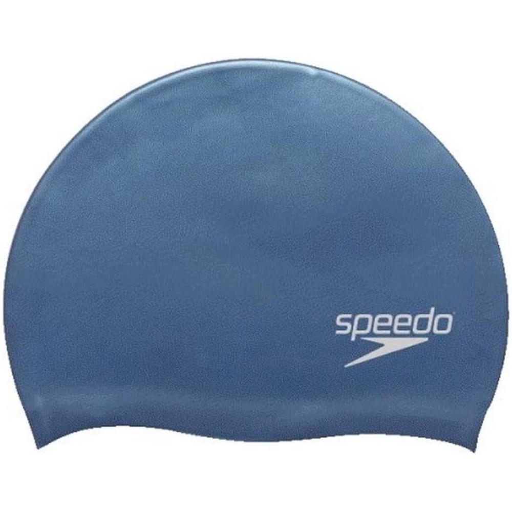NWT Speedo Silicone Swim Cap Blue